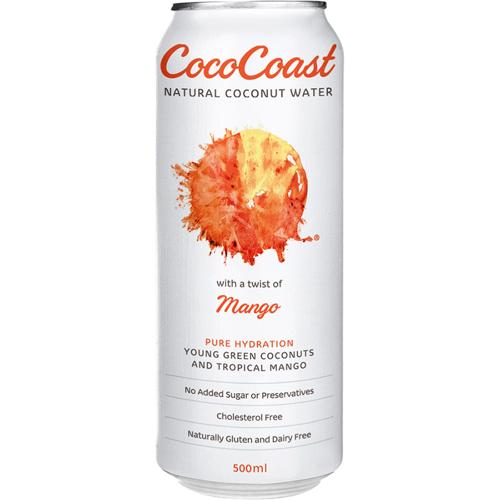 CocoCoast Mango Coconut Water 500ml (Pack of 24)