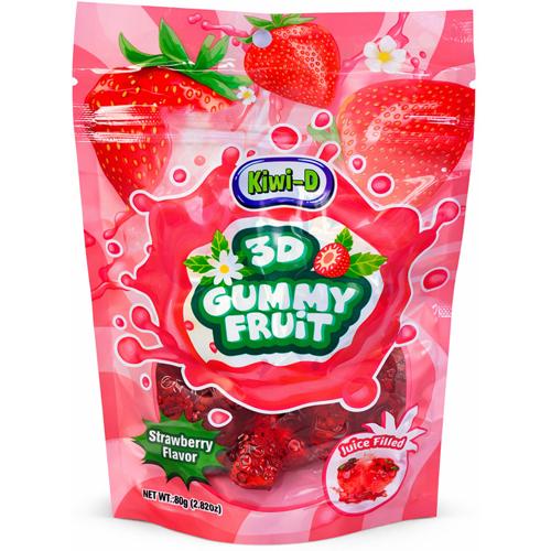 KD 3D Liquid Gummies Strawberry 80g (Pack of 24)