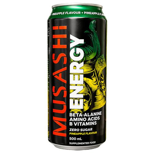 Musashi Energy Pineapple 500ml (Pack of 12)
