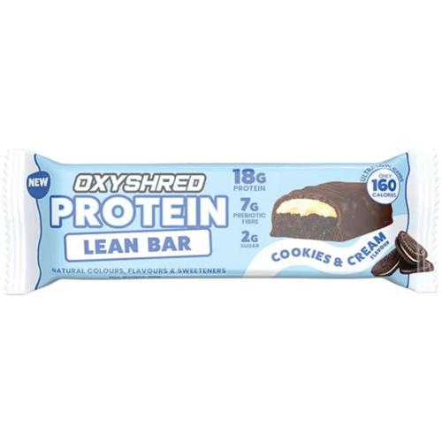 Oxyshred Protein Bar Cookies & Cream 50gm (Pack of 12)