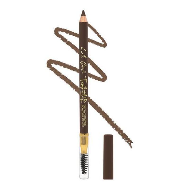 LA Girl Featherlite Powder Brow Pencil in Soft Brown provides a natural, fluffy brow look with a long-lasting, buildable formula.