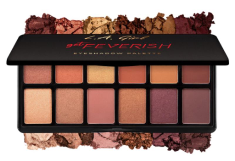 LA Girl Fanatic Eyeshadow Palette - Get Feverish: 12 vibrant, richly pigmented shades for versatile eye looks ideal for any occasion.