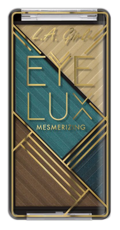 LA Girl Eyelux Eyeshadow Tranquilize palette featuring vibrant, pigmented shades in matte, satin, and metallic finishes.