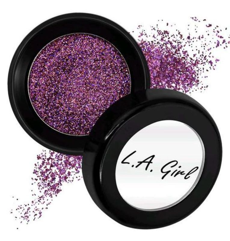 LA Girl Glitterholic Glitter Topper in Frenzy with vibrant multi-dimensional glitter for versatile and effortless application.