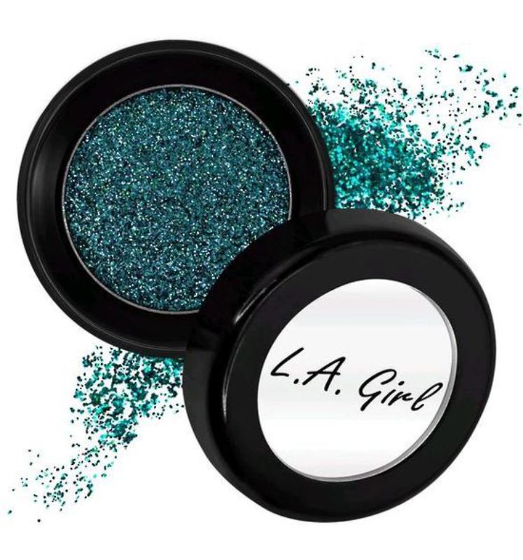 LA Girl Glitterholic Glitter Topper in Oh So Extra, a multi-dimensional glitter for stunning eye looks, available in 8 colors.