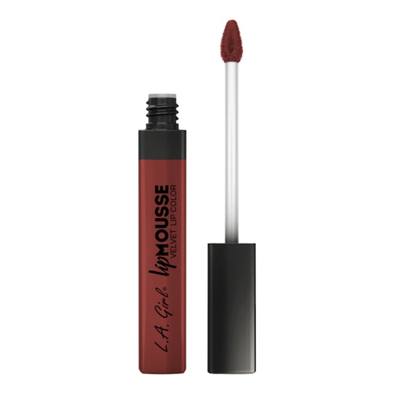 LA Girl Lip Mousse in Unstoppable, featuring a silky smooth formula for vibrant, hydrated lips with easy application wand.