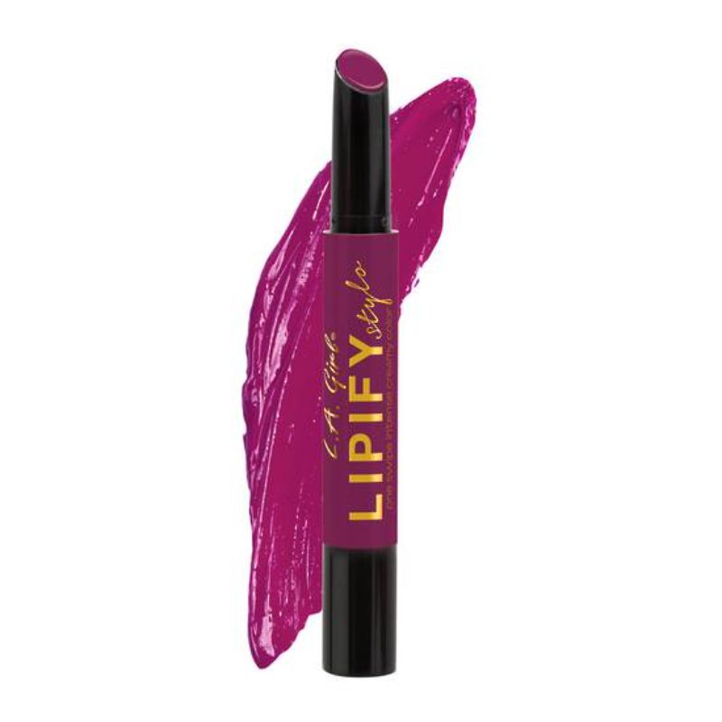 LA Girl Lipify Stylo Lipstick in vibrant Panic, featuring a non-retractable tip and hydrating formula for a glossy finish.