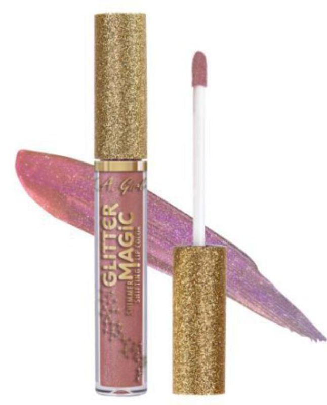LA Girl Glitterati lip color featuring a stunning glitter finish perfect for any occasion, enhancing lips with vibrant shimmer.