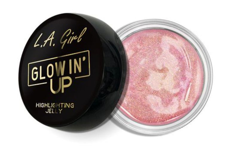 LA Girl Glowin' Up Jelly in Princess Glow, a water-based highlighting gel for a radiant, dewy finish.