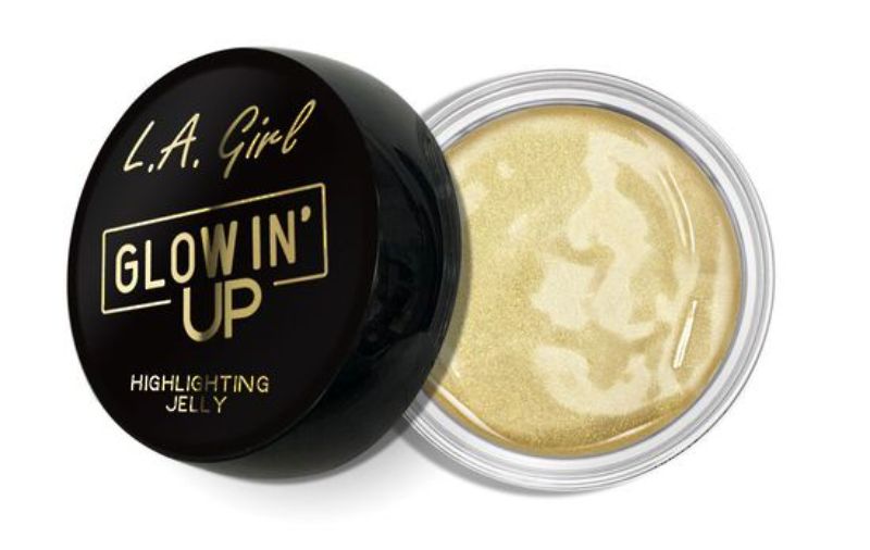 LA Girl Glowin' Up Jelly - Halo Glow showcases a luminous highlight gel with a dewy finish and eight radiant shades.