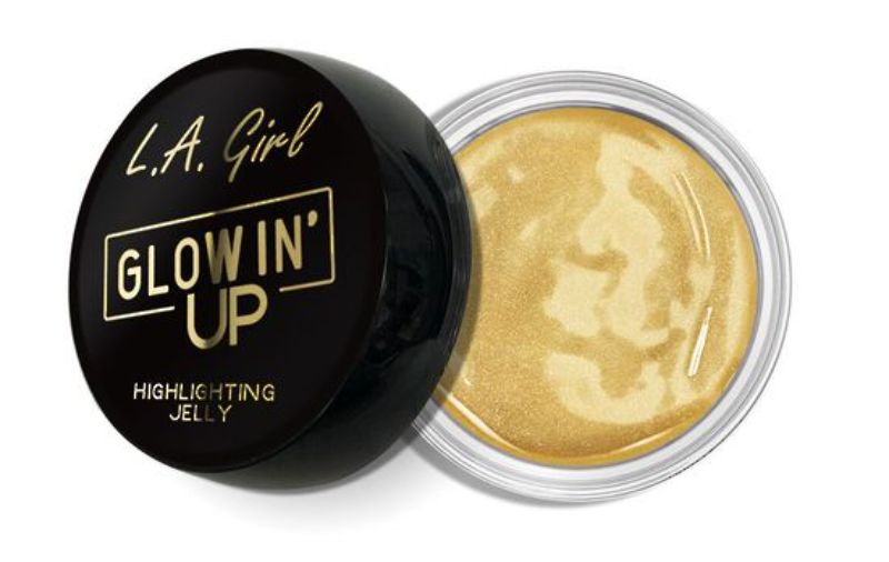 LA Girl Glowin' Up Jelly - Glow Getter, a water-based gel for a stunning dewy glow in eight pigmented shades.