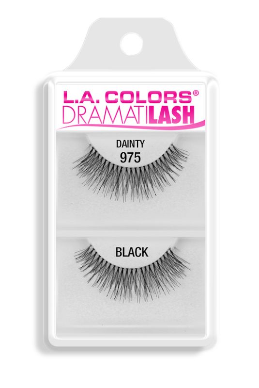 Lightweight LA Colors Dainty false eyelashes, perfect for adding subtle glamour to any look effortlessly.