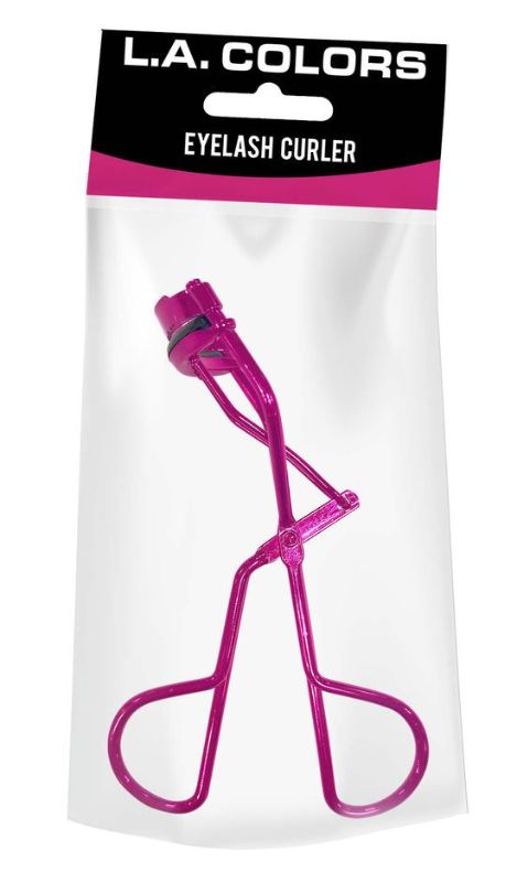 LA Colors Lash Curler in vibrant pink, designed for precise curling and comfort to enhance every lash effortlessly.