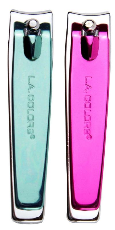Compact pink and teal nail clipper for precise grooming, perfect for travel and stylish beauty essentials.