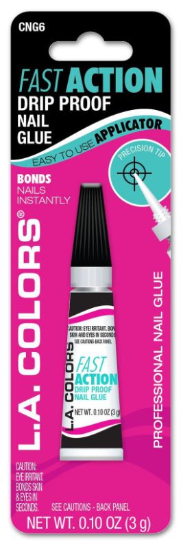 Clear nail glue for strong, durable hold; drip-proof formula for mess-free application and seamless finish.