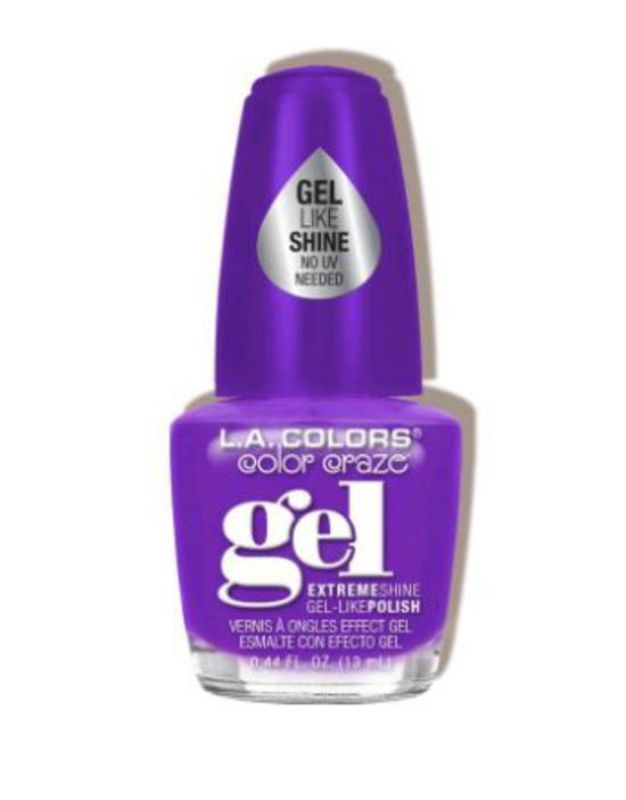LA Colors Gel Shine Polish in Risque offers high-shine color, easy application, and effortless removal for stunning nails.