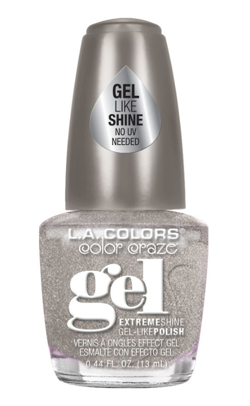 Vibrant LA Colors Gel Shine Polish - Bright Side with glossy finish, ideal for long-lasting at-home manicures.