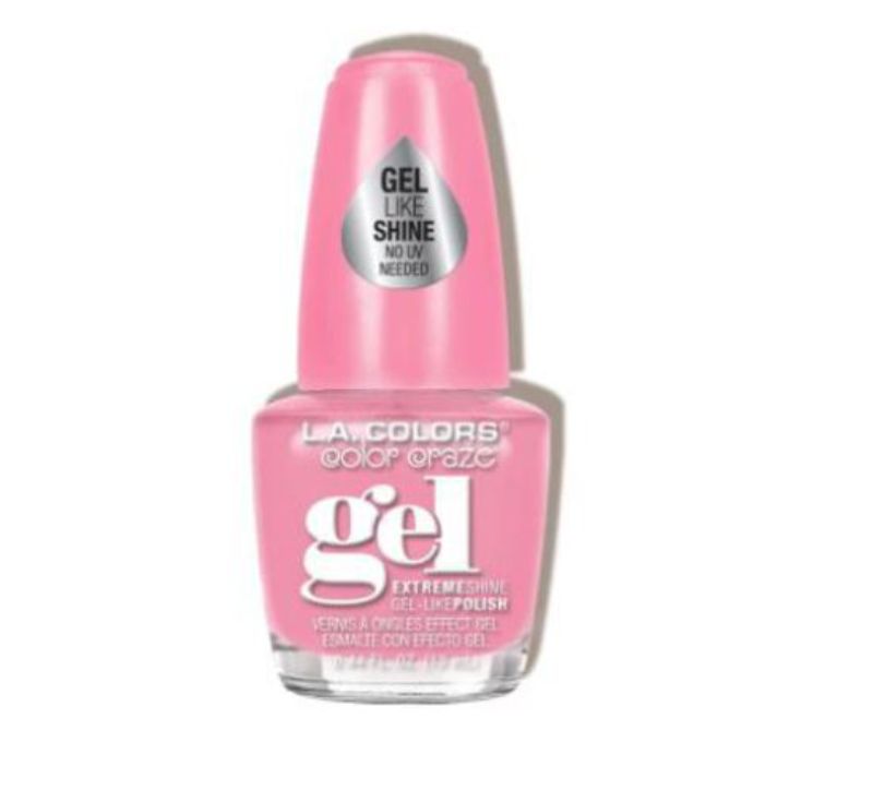 LA Colors Gel Shine Polish in Sweetheart, a creamy, vibrant gel polish for chip-resistant, glossy nails without a UV lamp.