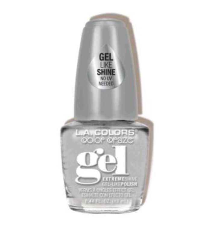 Vibrant LA Colors Gel Shine Polish in 'Dazzling' offers salon-quality shine without a UV lamp, ensuring long-lasting, chip-resistant nails.