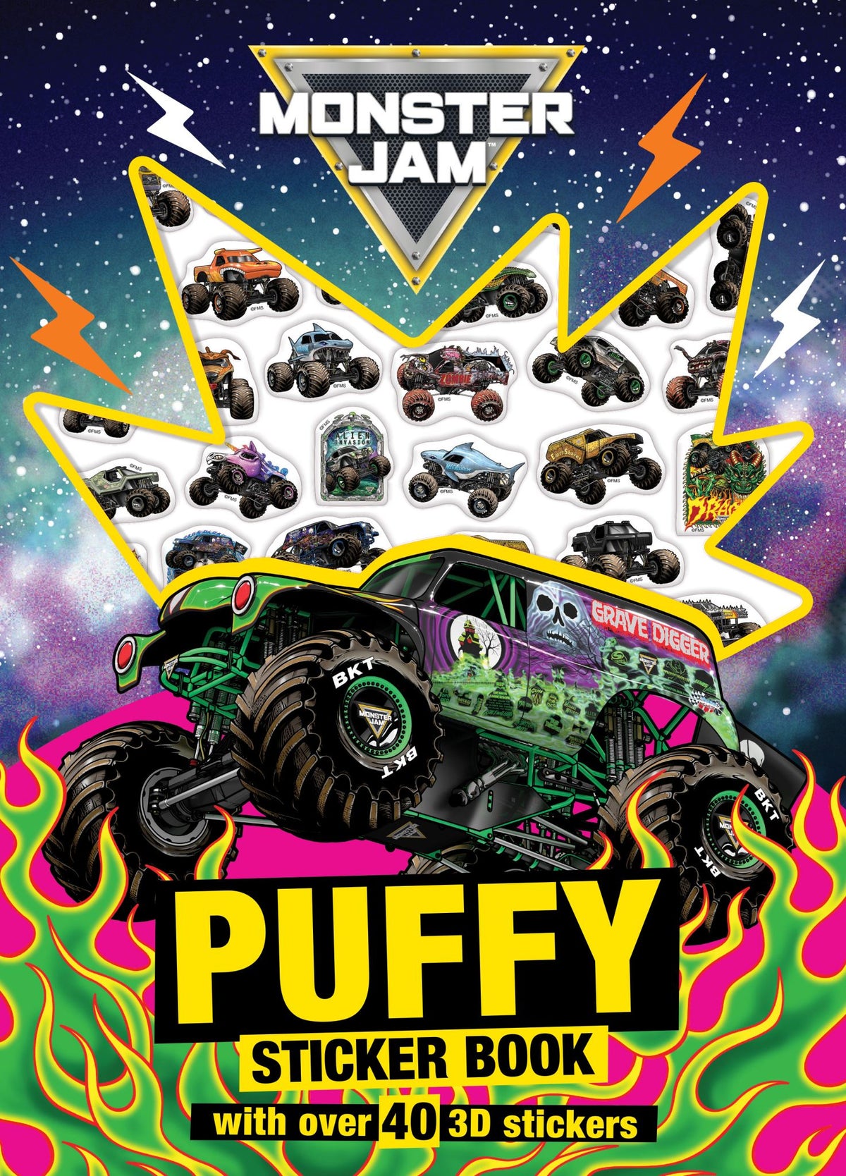 Monster Jam: Puffy Sticker Colouring Book