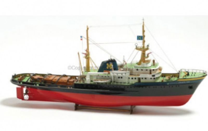 1/90 scale model of the Zwarte Zee, R/C capable with detailed craftsmanship and powerful twin turbo diesel engines.