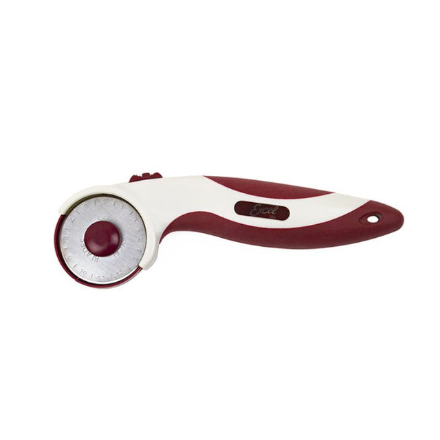 Hobby Tool rotary cutter with 45mm carbon steel blade, ergonomic handle, and dual-action safety lock for precision cutting.