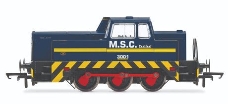 Hornby MSC Sentinel 0-6-0DH 3001 model, detailed model locomotive for collectors and model railway enthusiasts.