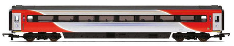 Hornby LNER Mk3 TFO Coach M, a detailed model train coach from Era 11, featuring sleek design and advanced braking for smooth operation.