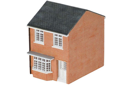 Hornby Modern Terraced House model with intricate detailing, stylish facades, and realistic windows for model railways.