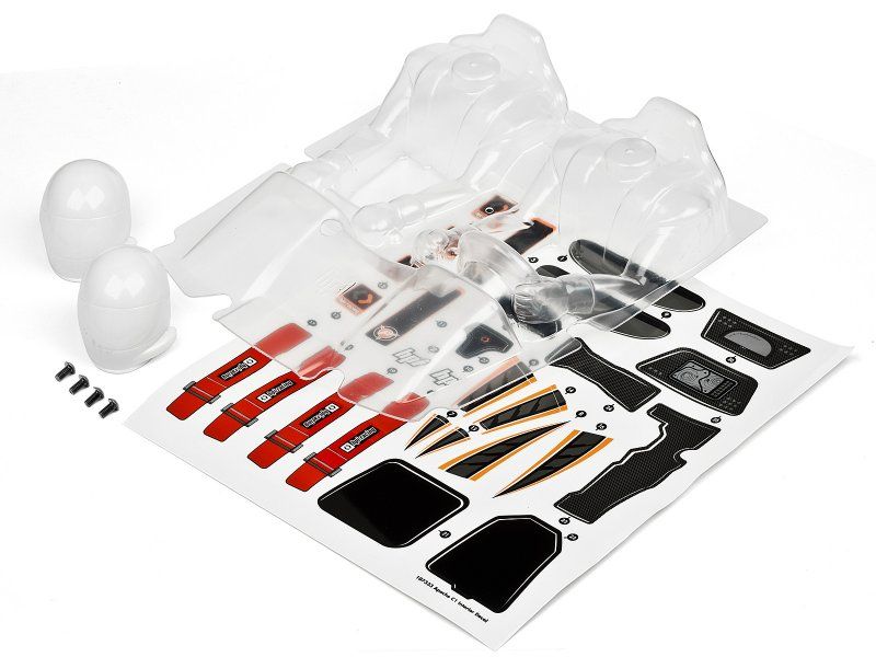 Clear Apache C1 Cockpit for customizable RC car designs, enhancing both style and performance for enthusiasts.