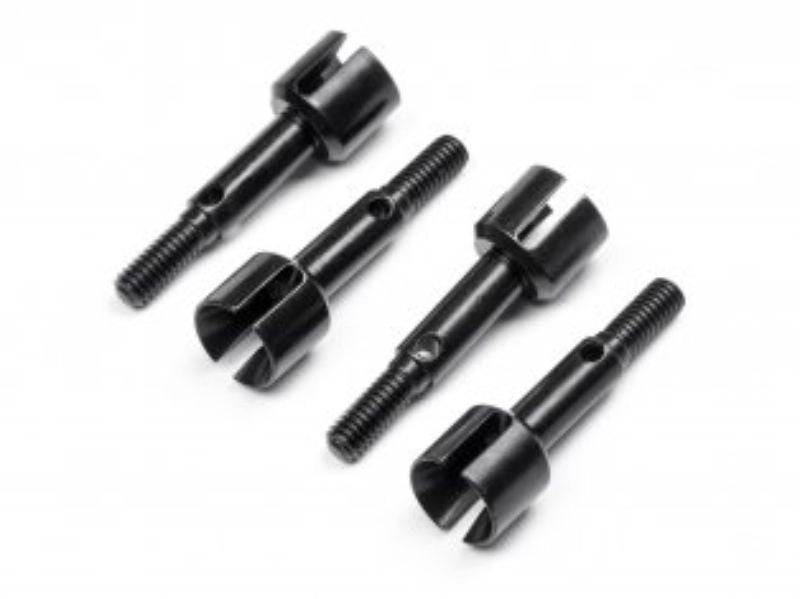 Set of 4 durable 5X237mm axle shafts for HP 113714 HPI Racing RC cars, enhancing performance and stability on rough terrains.