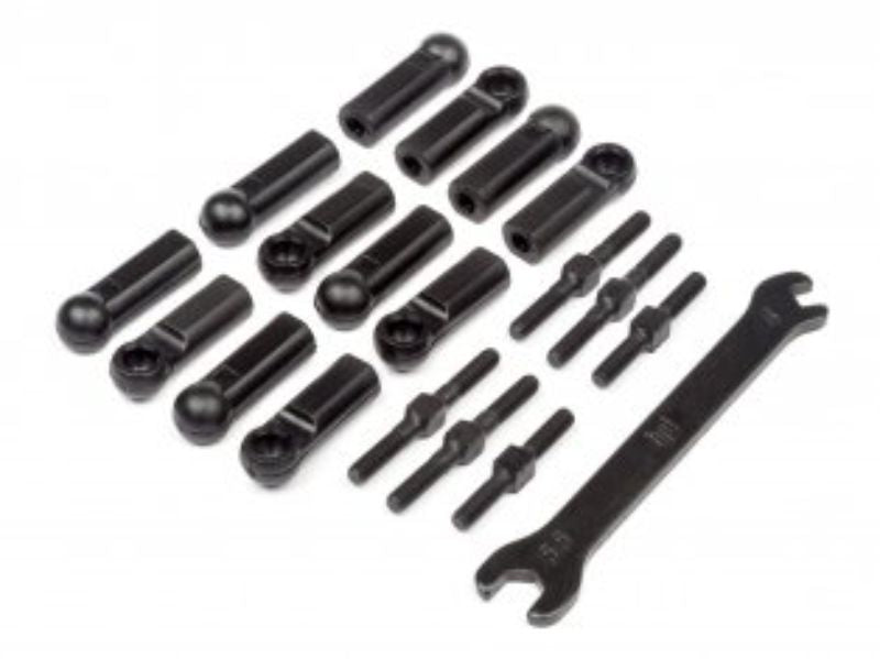RS4 Turnbuckle Set (6) for RC cars, enhancing performance, stability, and precision for HP 117383 HPI Racing models.