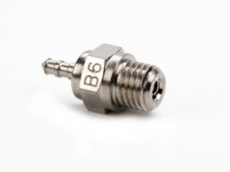 Std Glow Plug B6 Cold for nitro cars, ensuring reliable ignition and performance in 0.18 to 0.28ci engines.