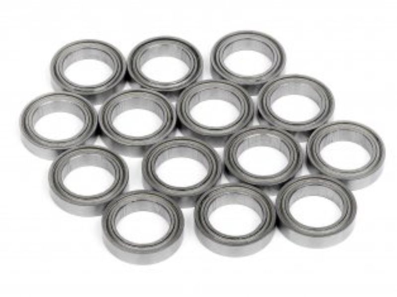 E10 Complete Ball Bearing Set for HPI Racing, 14 precision ball bearings for enhanced RC car performance.