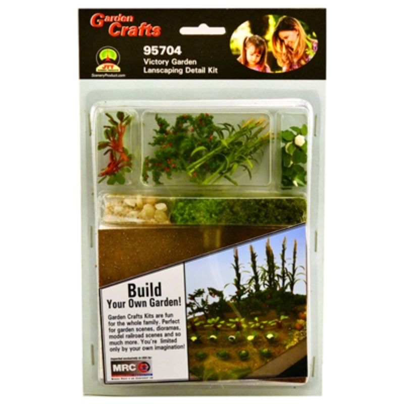 Vibrant miniature vegetables set for model landscapes, ideal for dioramas and model railroad scenes.