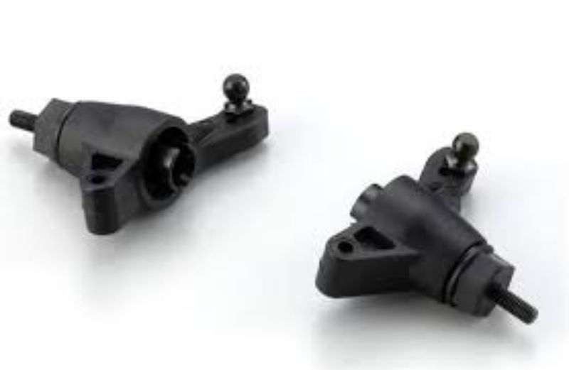 Durable Kyosho Sndmstr RR Hub Carriers for Sandmaster/Tracker, enhancing rear suspension and stability in diverse terrains.