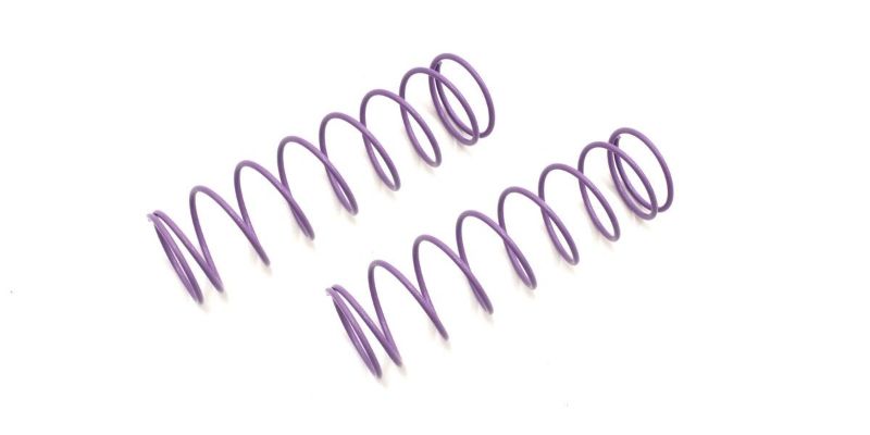 Light purple Kyosho zFR SP Purp9T shock spring, 80mm long, 9-1.5 spring rate for improved RC car handling and stability.