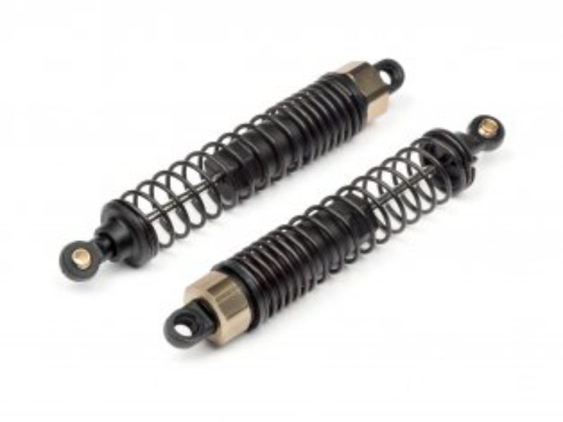 Premium long shock absorbers for Maverick RC cars, enhancing performance and stability on rough terrain.