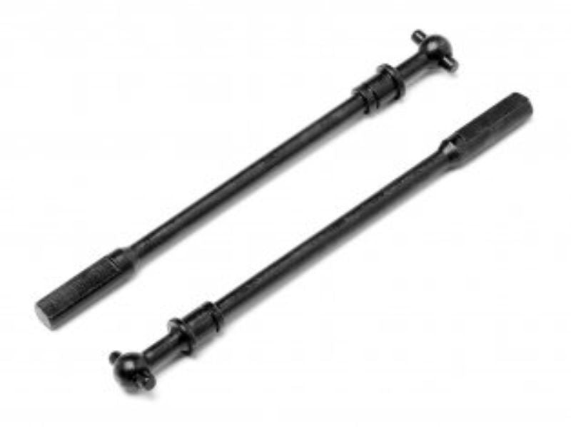 Durable Scout Driveshaft Left (2) for Maverick MV 25005, enhancing RC car performance and handling.