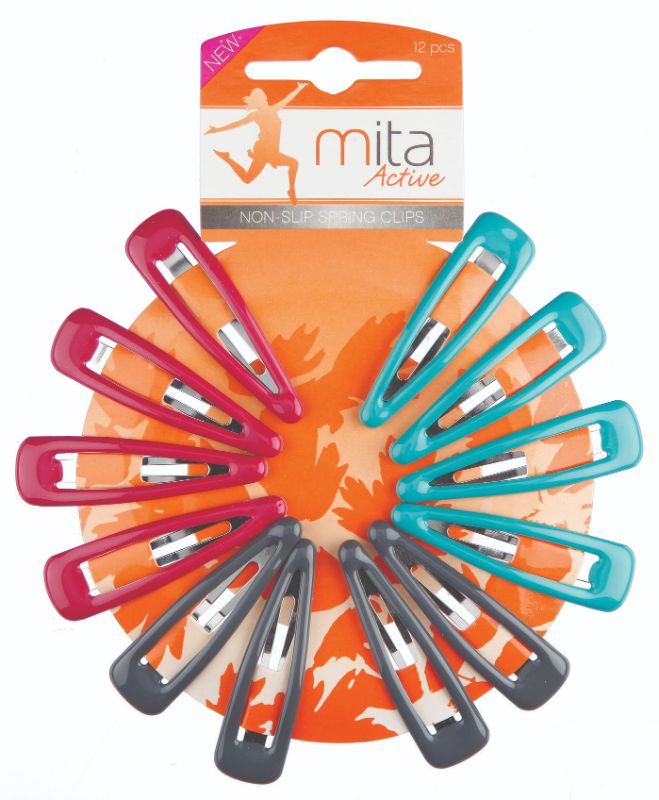 Mita Active Non Slip Spring Clips 12 Pack