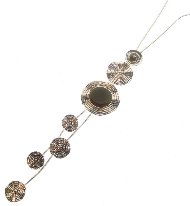 Necklace - Long - Grey