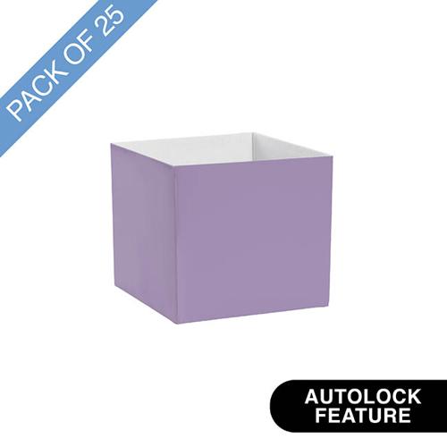 Mini Posy Box Gloss Autolock Base Pack of 25 Lavender 13x12cmH