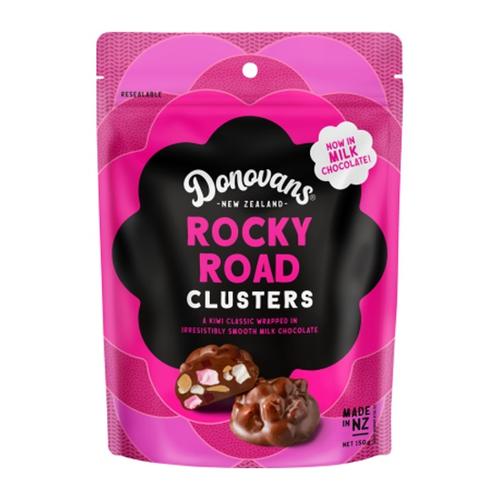 Donovans Milk Chocolate Clusters Rocky Road 150g
