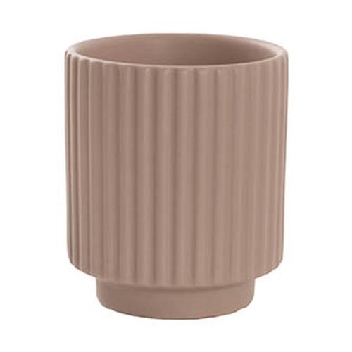 Ceramic Mykonos Muse Vase Matte Nude 8x8x9cmH 8x9cmH