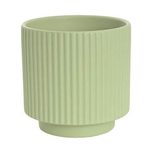 Ceramic Mykonos Muse Vase Matte Sage 11.5x11.5cmH