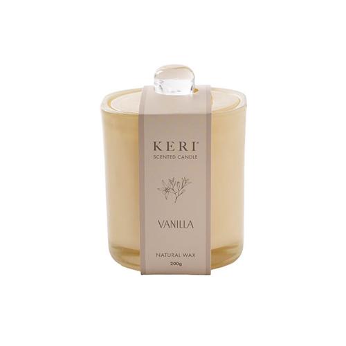 Scented Vanilla Jolly Candle Jar Beige 8.2x9.2cmH