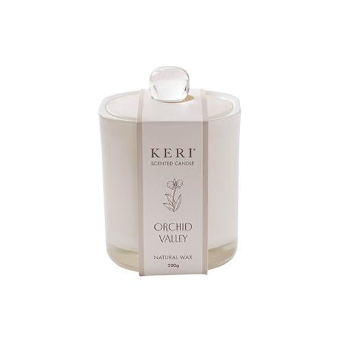 Scented Orchid Valley Jolly Candle Jar White 8.2x9.2cmH