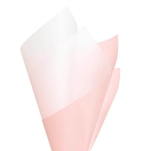 Cello Frosted 50mic Ombre Effect Light Pink Pack of 100 50x70cm