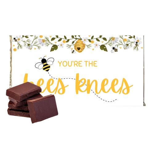 Milk Chocolate Bar with You're the Bees Knees Text NZ Made 135g