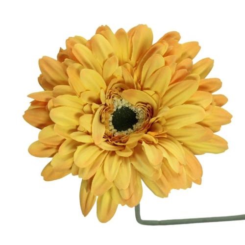 Artificial Single Stem Chrysanthemum in Yellow 44cmH